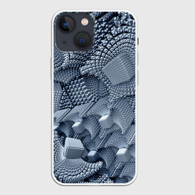 Чехол для iPhone 13 mini с принтом GREY в Новосибирске,  |  | abstract | abstraction | color | fractal | geometry | paitnt | polygon | polygonal | psy | абстракция | геометрия | краски | неоновые | полигоны | психоделика | фрактал