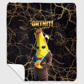 Плед с рукавами с принтом Peely Fortnite в Новосибирске, 100% полиэстер | Закругленные углы, все края обработаны. Ткань не мнется и не растягивается. Размер 170*145 | banan | banana | banana peely | chapter 2 | fortnite | fortnite 2 | fortnitemare | peely | peely fortnite | банан | банан из фортнайт | лого фортнайт | пиили | пилли | фортнайт | фортнайт 2 | фортнайт вторая глава | фортнайт глава 2