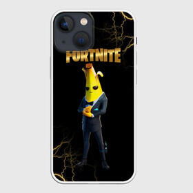 Чехол для iPhone 13 mini с принтом Peely Fortnite в Новосибирске,  |  | banan | banana | banana peely | chapter 2 | fortnite | fortnite 2 | fortnitemare | peely | peely fortnite | банан | банан из фортнайт | лого фортнайт | пиили | пилли | фортнайт | фортнайт 2 | фортнайт вторая глава | фортнайт глава 2