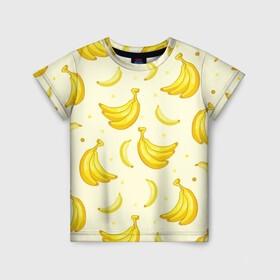 Детская футболка 3D с принтом Банана в Новосибирске, 100% гипоаллергенный полиэфир | прямой крой, круглый вырез горловины, длина до линии бедер, чуть спущенное плечо, ткань немного тянется | pattern | textures | tnt | абстракция | бананабум | бананы | ветки | взрыв | геометрия | градиент | дождь | заливка | обезьяна | паттерны | пиксели | пикси | продукты | текстура | текстуры | тнт | фигуры | фон