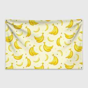 Флаг-баннер с принтом Банана в Новосибирске, 100% полиэстер | размер 67 х 109 см, плотность ткани — 95 г/м2; по краям флага есть четыре люверса для крепления | pattern | textures | tnt | абстракция | бананабум | бананы | ветки | взрыв | геометрия | градиент | дождь | заливка | обезьяна | паттерны | пиксели | пикси | продукты | текстура | текстуры | тнт | фигуры | фон