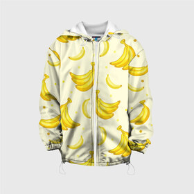 Детская куртка 3D с принтом Банана в Новосибирске, 100% полиэстер | застежка — молния, подол и капюшон оформлены резинкой с фиксаторами, по бокам — два кармана без застежек, один потайной карман на груди, плотность верхнего слоя — 90 г/м2; плотность флисового подклада — 260 г/м2 | Тематика изображения на принте: pattern | textures | tnt | абстракция | бананабум | бананы | ветки | взрыв | геометрия | градиент | дождь | заливка | обезьяна | паттерны | пиксели | пикси | продукты | текстура | текстуры | тнт | фигуры | фон