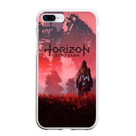 Чехол для iPhone 7Plus/8 Plus матовый с принтом HORIZON ZERO DAWN в Новосибирске, Силикон | Область печати: задняя сторона чехла, без боковых панелей | aloy | antasy girl | art | artwork | digital art | fantasy | horizon | horizon: zero dawn | landscape | tallneck | warrior fantasy | weapon | zero dawn