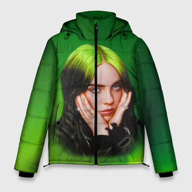 Мужская зимняя куртка 3D с принтом Billie Eilish Билли Айлиш в Новосибирске, верх — 100% полиэстер; подкладка — 100% полиэстер; утеплитель — 100% полиэстер | длина ниже бедра, свободный силуэт Оверсайз. Есть воротник-стойка, отстегивающийся капюшон и ветрозащитная планка. 

Боковые карманы с листочкой на кнопках и внутренний карман на молнии. | bad | bill | billie | eil | eili | eilish | guy | music | not my | not my responsibility | ocean | айлиш | айлишь | беляш | бил | билли | музыка | музыкант | певица | эйл | эйли | эйлиш | эйлишь