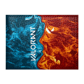 Обложка для студенческого билета с принтом Valorant Огонь и вода в Новосибирске, натуральная кожа | Размер: 11*8 см; Печать на всей внешней стороне | brimstone | coba | csgo | cypher | jett | phoenix | riot games | sage | valorant | viper | валарант | валорант | кс