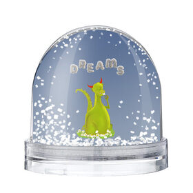Снежный шар с принтом Dragon Dreams в Новосибирске, Пластик | Изображение внутри шара печатается на глянцевой фотобумаге с двух сторон | девушке | детское | дракон | дракон добрый | дракон лето | дракон мечтатель | дракон ребенку | дракон цветы | дракончик | летний дракон | лето | мечтай | мечтатель | мечты | мечты дракона
