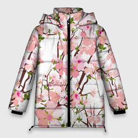 Женская зимняя куртка 3D с принтом Сакура Sakura в Новосибирске, верх — 100% полиэстер; подкладка — 100% полиэстер; утеплитель — 100% полиэстер | длина ниже бедра, силуэт Оверсайз. Есть воротник-стойка, отстегивающийся капюшон и ветрозащитная планка. 

Боковые карманы с листочкой на кнопках и внутренний карман на молнии | flower | flowers | pink | rose | sakura | девочке | девушке | красивая | парню | подарок | прикольная | приятная | роза | розовая | сакура | текстура | цветок | цветочки | цветы