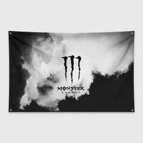 Флаг-баннер с принтом MONSTER ENERGY в Новосибирске, 100% полиэстер | размер 67 х 109 см, плотность ткани — 95 г/м2; по краям флага есть четыре люверса для крепления | adrenalin | energy monster | monster | monster energy | monstr | sport | адреналин | монстер | монстр | напиток | спорт | энергетик