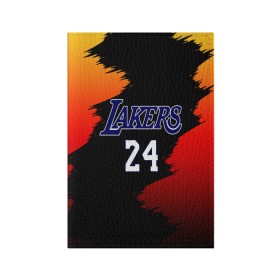 Обложка для паспорта матовая кожа с принтом Los Angeles Lakers / Kobe Brya в Новосибирске, натуральная матовая кожа | размер 19,3 х 13,7 см; прозрачные пластиковые крепления | 24 | kobe | kobe bean bryant | lakers | los angeles | американский баскетболист | баскетбол | баскетболист | коби | коби бин брайант | лейкерс | лос анджелес | нью йорк