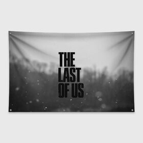 Флаг-баннер с принтом THE LAST OF US 2 в Новосибирске, 100% полиэстер | размер 67 х 109 см, плотность ткани — 95 г/м2; по краям флага есть четыре люверса для крепления | cicadas | fireflies | naughty dog | the last of us | the last of us part 2 | tlou | tlou2 | джоэл | последние из нас | цикады | элли