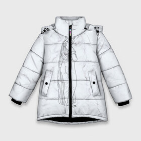 Зимняя куртка для девочек 3D с принтом Афродита в Новосибирске, ткань верха — 100% полиэстер; подклад — 100% полиэстер, утеплитель — 100% полиэстер. | длина ниже бедра, удлиненная спинка, воротник стойка и отстегивающийся капюшон. Есть боковые карманы с листочкой на кнопках, утяжки по низу изделия и внутренний карман на молнии. 

Предусмотрены светоотражающий принт на спинке, радужный светоотражающий элемент на пуллере молнии и на резинке для утяжки. | афродита | скульптура | статуя