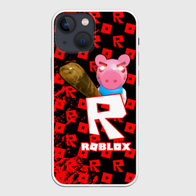 Чехол для iPhone 13 mini с принтом ROBLOX: PIGGI. в Новосибирске,  |  | game | gamer | logo | minecraft | piggi | roblox | simulator | игра | конструктор | лого | пигги | свинья | симулятор | строительство | фигура