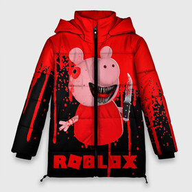 Женская зимняя куртка 3D с принтом Roblox piggy Свинка Пигги в Новосибирске, верх — 100% полиэстер; подкладка — 100% полиэстер; утеплитель — 100% полиэстер | длина ниже бедра, силуэт Оверсайз. Есть воротник-стойка, отстегивающийся капюшон и ветрозащитная планка. 

Боковые карманы с листочкой на кнопках и внутренний карман на молнии | game | gamer | logo | minecraft | piggi | roblox | simulator | игра | конструктор | лого | пигги | свинья | симулятор | строительство | фигура