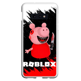 Чехол для Samsung S10E с принтом Roblox piggy Свинка Пигги в Новосибирске, Силикон | Область печати: задняя сторона чехла, без боковых панелей | game | gamer | logo | minecraft | piggi | roblox | simulator | игра | конструктор | лого | пигги | свинья | симулятор | строительство | фигура