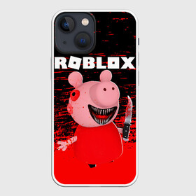 Чехол для iPhone 13 mini с принтом Roblox piggy Свинка Пигги. в Новосибирске,  |  | game | gamer | logo | minecraft | piggi | roblox | simulator | игра | конструктор | лого | пигги | свинья | симулятор | строительство | фигура