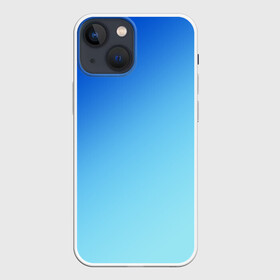 Чехол для iPhone 13 mini с принтом blue в Новосибирске,  |  | gradient | summer | textures | tie dye | абстракт | градиент | лето | море | небо | переход | радуга | синяя | тай дай | текстура | текстуры | хиппи | цвета