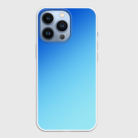 Чехол для iPhone 13 Pro с принтом blue в Новосибирске,  |  | gradient | summer | textures | tie dye | абстракт | градиент | лето | море | небо | переход | радуга | синяя | тай дай | текстура | текстуры | хиппи | цвета