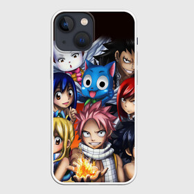 Чехол для iPhone 13 mini с принтом Fairy Tail manga в Новосибирске,  |  | fairy tail | аниме | анимэ | манга | мультфильм | персонаж | сказка | фаир таил | фаиру таил | фейри тейл | фильм | хвост феи