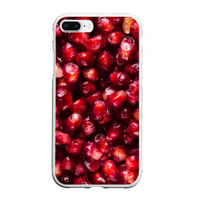 Чехол для iPhone 7Plus/8 Plus матовый с принтом много ягод граната ярко сочно в Новосибирске, Силикон | Область печати: задняя сторона чехла, без боковых панелей | вкусно | гранат | гранатовый бум | зерна | зож | лето | польза | сочно | фрукты | фрутерианство | ягоды | ярко