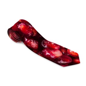 Галстук 3D с принтом много ягод граната ярко сочно в Новосибирске, 100% полиэстер | Длина 148 см; Плотность 150-180 г/м2 | Тематика изображения на принте: вкусно | гранат | гранатовый бум | зерна | зож | лето | польза | сочно | фрукты | фрутерианство | ягоды | ярко