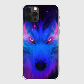 Чехол для iPhone 12 Pro Max с принтом КОСМИЧЕСКИЙ ВОЛК(D) в Новосибирске, Силикон |  | Тематика изображения на принте: wolf | волк | волки | волчица | животные | одинокий волк