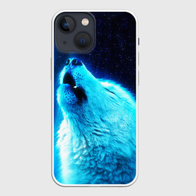 Чехол для iPhone 13 mini с принтом ВОЛЧИЙ ВОЙ(D) в Новосибирске,  |  | Тематика изображения на принте: wolf | волк | волки | волчица | животные | одинокий волк