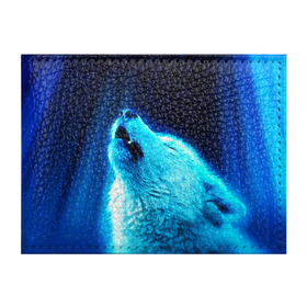 Обложка для студенческого билета с принтом ВОЛЧИЙ ВОЙ(D) в Новосибирске, натуральная кожа | Размер: 11*8 см; Печать на всей внешней стороне | Тематика изображения на принте: wolf | волк | волки | волчица | животные | одинокий волк