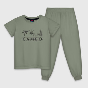 Детская пижама хлопок с принтом Самбо в Новосибирске, 100% хлопок |  брюки и футболка прямого кроя, без карманов, на брюках мягкая резинка на поясе и по низу штанин
 | Тематика изображения на принте: sambo | боевое искусство | борьба | единоборство | самбо | самозащита | самооборона | спорт