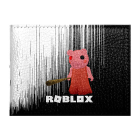 Обложка для студенческого билета с принтом Roblox piggy/Свинка Пигги. в Новосибирске, натуральная кожа | Размер: 11*8 см; Печать на всей внешней стороне | game | gamer | logo | minecraft | piggi | roblox | simulator | игра | конструктор | лого | пигги | свинья | симулятор | строительство | фигура