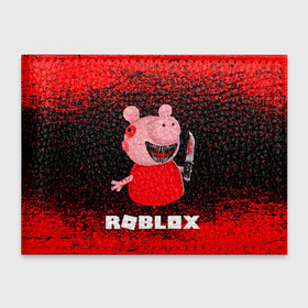 Обложка для студенческого билета с принтом Roblox piggy Свинка Пигги. в Новосибирске, натуральная кожа | Размер: 11*8 см; Печать на всей внешней стороне | game | gamer | logo | minecraft | piggi | roblox | simulator | игра | конструктор | лого | пигги | свинья | симулятор | строительство | фигура