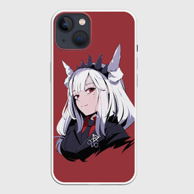 Чехол для iPhone 13 с принтом Helltaker в Новосибирске,  |  | anime | demon | devil | girl | girls | hell | helltaker | satan | ад | аниме | девушка | девушки | демон | дьявол | дьяволица | дьяволицы | сатана