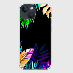 Чехол для iPhone 13 mini с принтом Тропическая Ночь в Новосибирске,  |  | nature | summer | азия | бали | бамбук | деревья | джунгли | жара | зелень | кусты | лес | летний | лето | листья | море | острова | отдых | отпуск | пальмы | папоротник | пляж | природа | растения | солнце