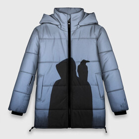Женская зимняя куртка 3D с принтом Силуэт ворон капюшон ночь в Новосибирске, верх — 100% полиэстер; подкладка — 100% полиэстер; утеплитель — 100% полиэстер | длина ниже бедра, силуэт Оверсайз. Есть воротник-стойка, отстегивающийся капюшон и ветрозащитная планка. 

Боковые карманы с листочкой на кнопках и внутренний карман на молнии | вечер | ворон | дьявол | капюшон | монстр | мрачно | ночь | птица | путник | силуэт | символ | сумерки | хэллоуин