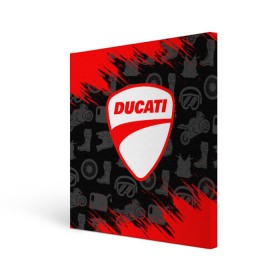 Холст квадратный с принтом DUCATI [2] в Новосибирске, 100% ПВХ |  | Тематика изображения на принте: ducati | moto | дукати | мото | мотоцикл