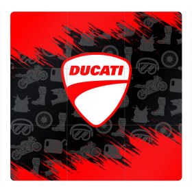 Магнитный плакат 3Х3 с принтом DUCATI [2] в Новосибирске, Полимерный материал с магнитным слоем | 9 деталей размером 9*9 см | ducati | moto | дукати | мото | мотоцикл