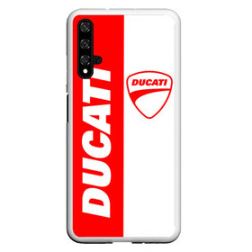 Чехол для Honor 20 с принтом DUCATI [4] в Новосибирске, Силикон | Область печати: задняя сторона чехла, без боковых панелей | ducati | moto | дукати | мото | мотоцикл