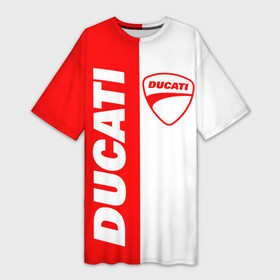 Платье-футболка 3D с принтом DUCATI [4] в Новосибирске,  |  | ducati | moto | дукати | мото | мотоцикл