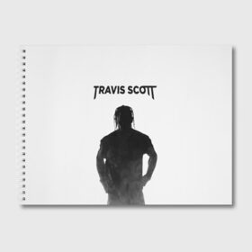 Альбом для рисования с принтом TRAVIS SCOTT в Новосибирске, 100% бумага
 | матовая бумага, плотность 200 мг. | astro | astroworld | scott | travis | астро | астроворлд | скот | скотт | тревис | трэвис