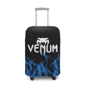 Чехол для чемодана 3D с принтом VENUM. в Новосибирске, 86% полиэфир, 14% спандекс | двустороннее нанесение принта, прорези для ручек и колес | mma | sport | venum | бокс | венум | единоборство | мма | спорт