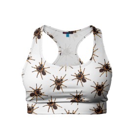 Женский спортивный топ 3D с принтом В пауках в Новосибирске, 82% полиэстер, 18% спандекс Ткань безопасна для здоровья, позволяет коже дышать, не мнется и не растягивается |  | pattern | spider | джунгли | дикие | животные | жуки | звери | лапы | мерзкие | монстр | насекомые | паттерн | паук | пауки | паутина | паучок | птицеед | страшный | существа | тараканы | тарантул | тропики