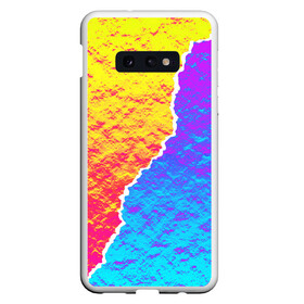 Чехол для Samsung S10E с принтом Цветные переливы в Новосибирске, Силикон | Область печати: задняя сторона чехла, без боковых панелей | абстрактный | блестящие | волны | геометрия | градиент | краски | летний | лето | море | небо | неоновые | облака | океан | перламутр | поп | радуга | радужный | разноцветные | река | ретро | русалка