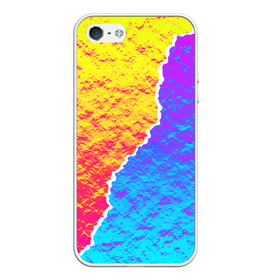 Чехол для iPhone 5/5S матовый с принтом Цветные переливы в Новосибирске, Силикон | Область печати: задняя сторона чехла, без боковых панелей | Тематика изображения на принте: абстрактный | блестящие | волны | геометрия | градиент | краски | летний | лето | море | небо | неоновые | облака | океан | перламутр | поп | радуга | радужный | разноцветные | река | ретро | русалка