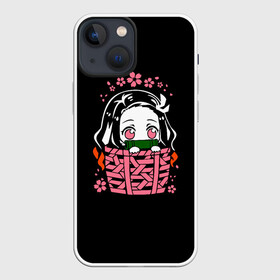 Чехол для iPhone 13 mini с принтом KIMETSU NO YAIBA NEZUKO | НЕЗУКО в Новосибирске,  |  | demon slayer | kimetsu no yaiba | nezuko | shinobu | slayer | tanjiro | zenitsu | гию томиока | зенитцу | иноске хашибира | клинок рассекающий демонов | незуко | танджиро | шинобу кочо