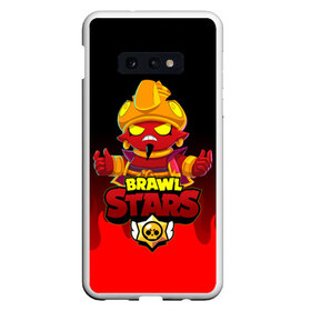 Чехол для Samsung S10E с принтом BRAWL STARS EVIL GENE ДЖИН в Новосибирске, Силикон | Область печати: задняя сторона чехла, без боковых панелей | bibi | brawl stars | coach mike | crow | evil gene | gale | gene | leon | leon shark | max | mecha crow | mortis | mr.p | nani | phoenix | sally leon | sandy | spike | sprout | tara | virus 8 bit | werewolf | ворон | джин | оборотень