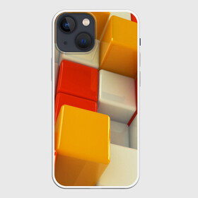 Чехол для iPhone 13 mini с принтом КУБЫ 3D в Новосибирске,  |  | abstract | abstraction | geometry | line | pattern | psy | абстрактный | абстракция | геометрия | краски | кубики | линии | неоновые | неоновый | психоделика | текстура