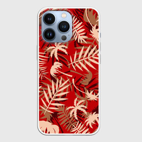 Чехол для iPhone 13 Pro с принтом ТРОПИЧЕСКИЕ ПАЛЬМЫ. в Новосибирске,  |  | 2020 | tropical | лето | лето2020 | листья | пальмы | тропические пальмы