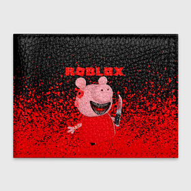 Обложка для студенческого билета с принтом Roblox piggy Свинка Пигги. в Новосибирске, натуральная кожа | Размер: 11*8 см; Печать на всей внешней стороне | game | gamer | logo | minecraft | piggi | roblox | simulator | игра | конструктор | лого | пигги | свинья | симулятор | строительство | фигура