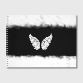 Альбом для рисования с принтом Im an angel в Новосибирске, 100% бумага
 | матовая бумага, плотность 200 мг. | angel | birds | fly | wings | ангел | бабочка | богиня | воздушный | демон | дым | космос | крылья | лебедь | летать | летучий | милые | мифические | небесный | небо | облако | пегас | перья | прикольные | птица | рай