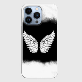 Чехол для iPhone 13 Pro с принтом Im an angel в Новосибирске,  |  | Тематика изображения на принте: angel | birds | fly | wings | ангел | бабочка | богиня | воздушный | демон | дым | космос | крылья | лебедь | летать | летучий | милые | мифические | небесный | небо | облако | пегас | перья | прикольные | птица | рай