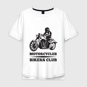 Мужская футболка хлопок Oversize с принтом Biker (Z) в Новосибирске, 100% хлопок | свободный крой, круглый ворот, “спинка” длиннее передней части | 2020 | auto | bike | enduro | ktm | moto | motorcycle | rider | sport | авто | автомобиль | автомобильные | байк | бренд | ктм | марка | машины | мото | мотоциклы | спорт